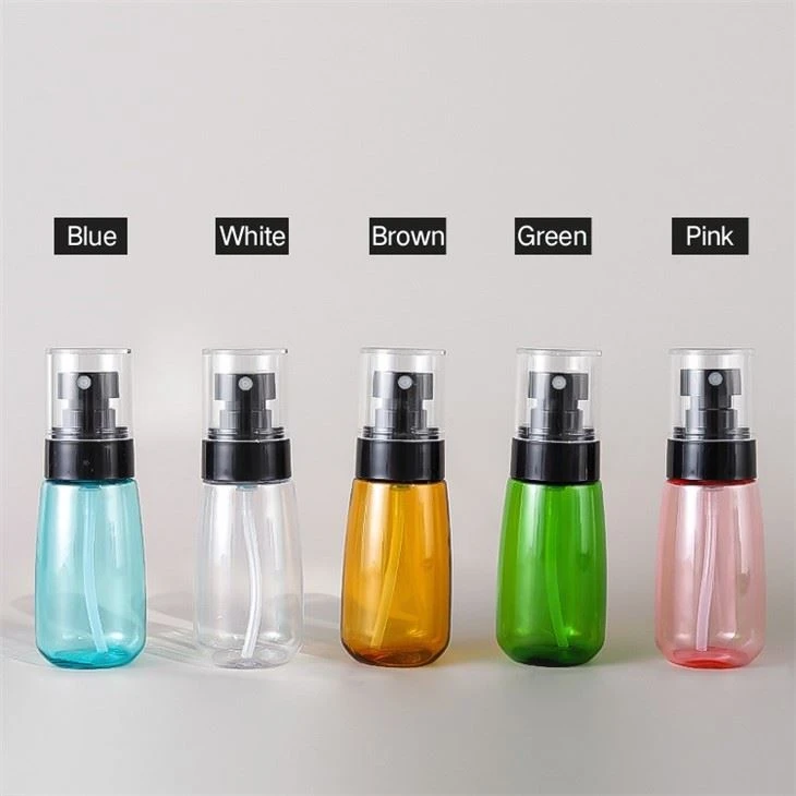 Colors 10ml 30ml 50ml 100ml 200ml Empty Round Fine Mist Alcohol Spray Bottle